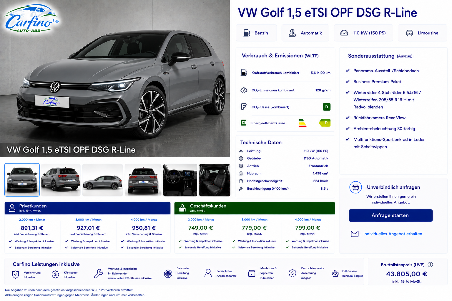VW Golf 1,5 eTSI OPF DSG R-Line