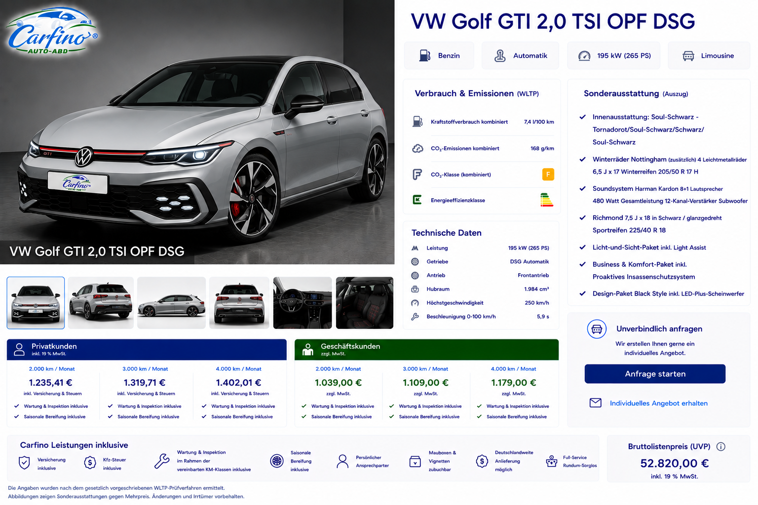VW Golf GTI 2,0 TSI OPF DSG