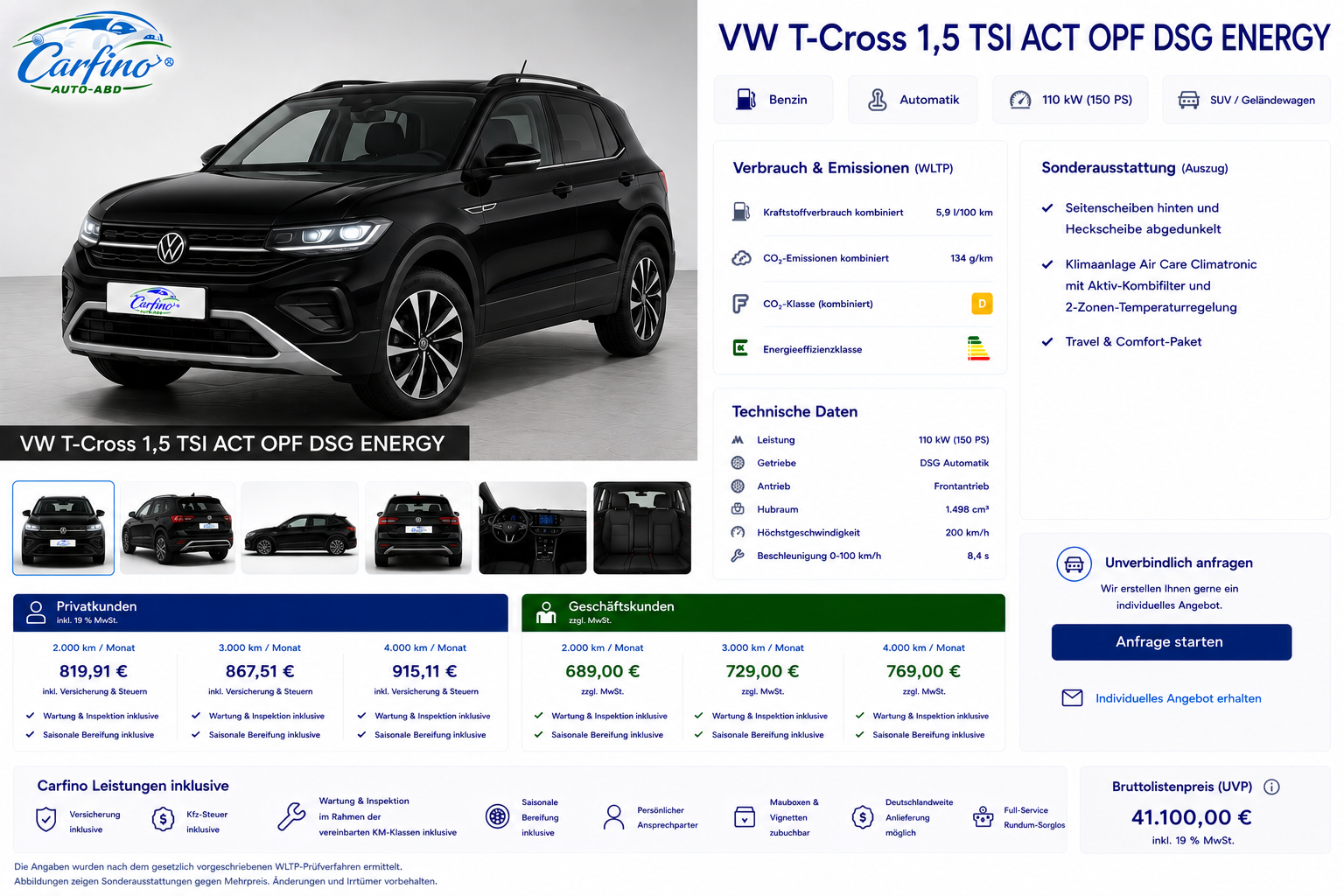 VW T-Cross 1,5 TSI ACT OPF DSG ENERGY