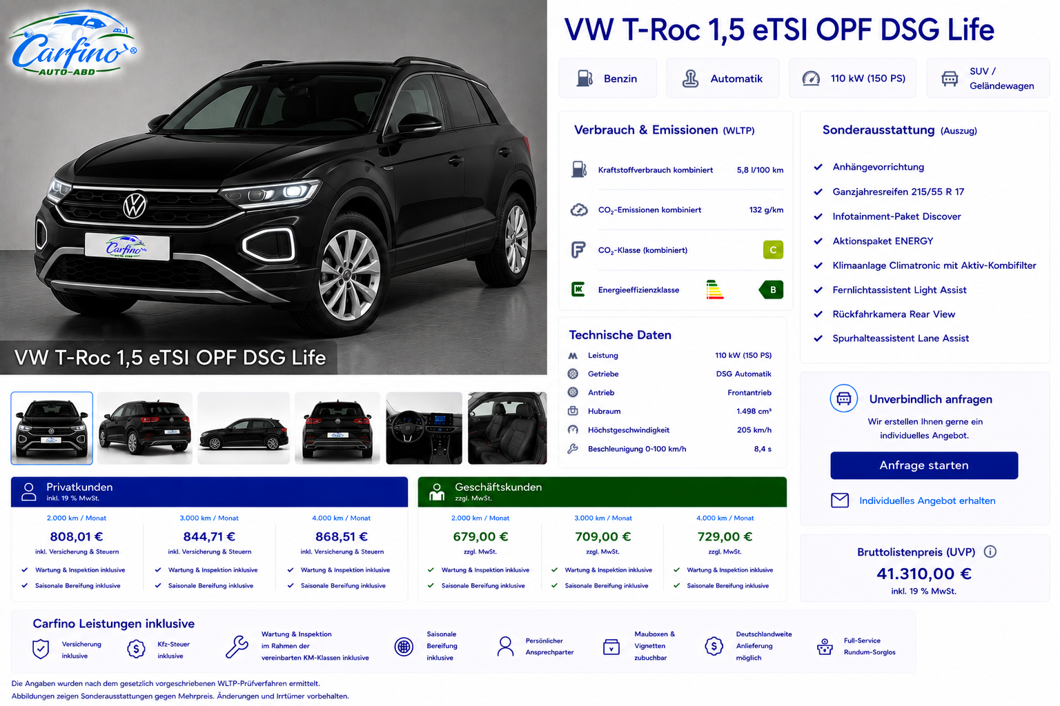 VW T-Roc 1,5 eTSI OPF DSG Life