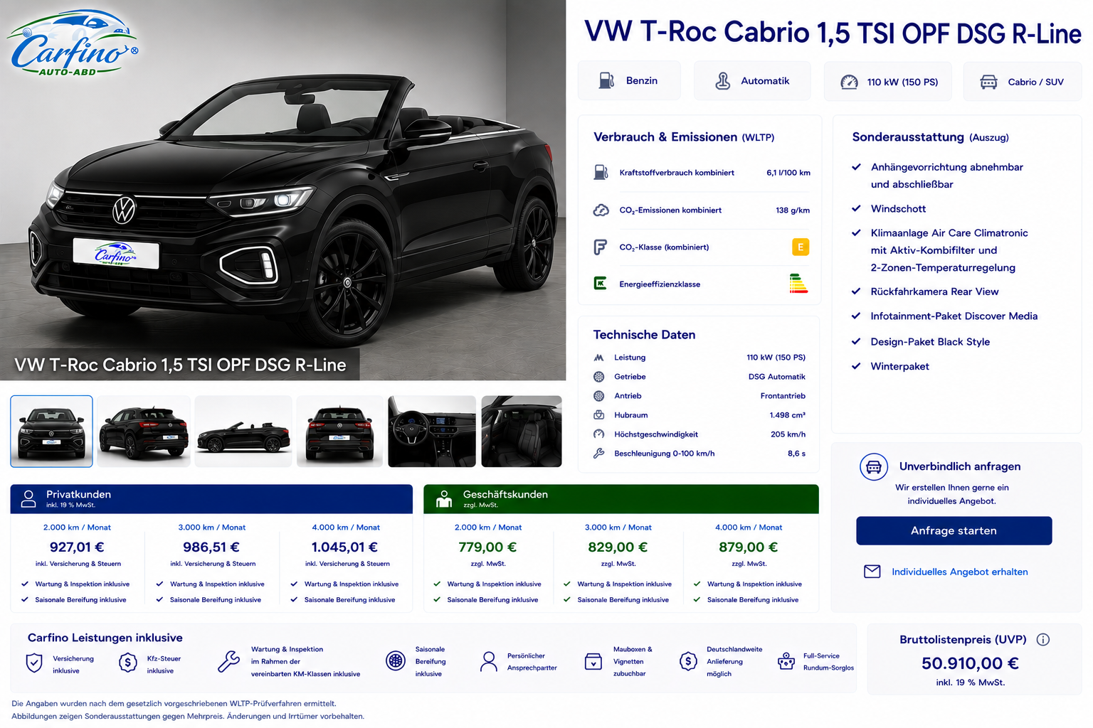 VW T-Roc Cabrio 1,5 TSI OPF DSG R-Line